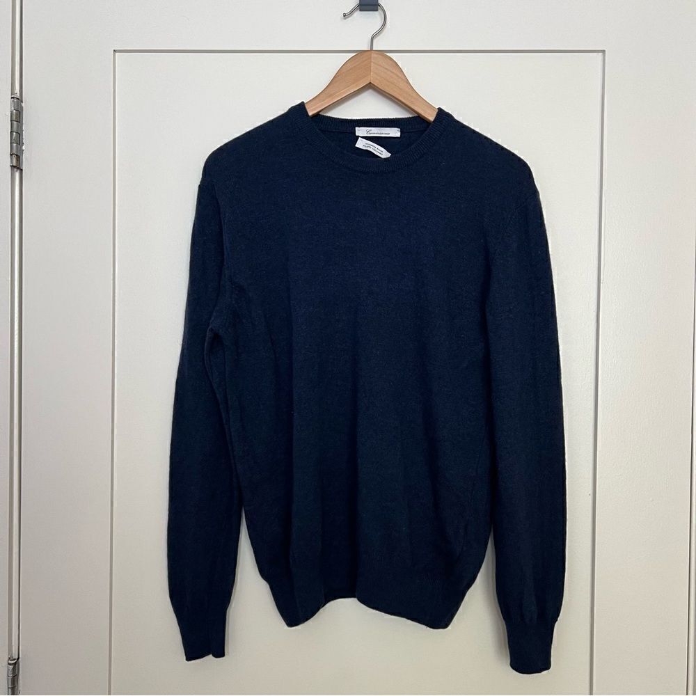 Camicissima Sweater Womens Large Blue Filato Italiano Cashmere Blend Italy